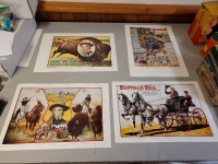 7pc Lot Of Buffalo Bill's Wild West Show Vintage Style Posters B