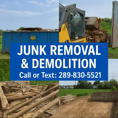 Small Residential Demolition & Junk Removal – Durham Region Call or Text: 289-830-6521 Got an old sh...