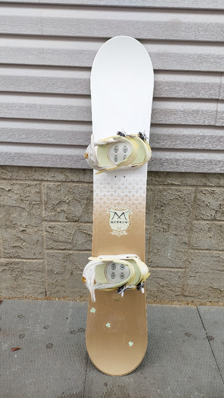 Morrow 148cm Snowboard with Morrow bindings in Snowboard in Edmonton