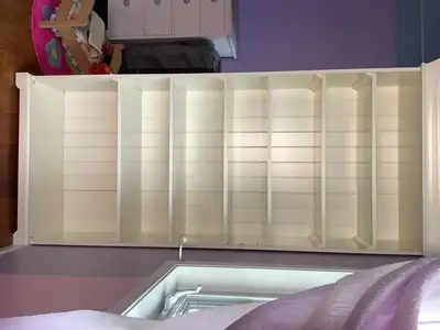 all White Bookshelf / Sturdy – 6 Adjustable Shelves, View more