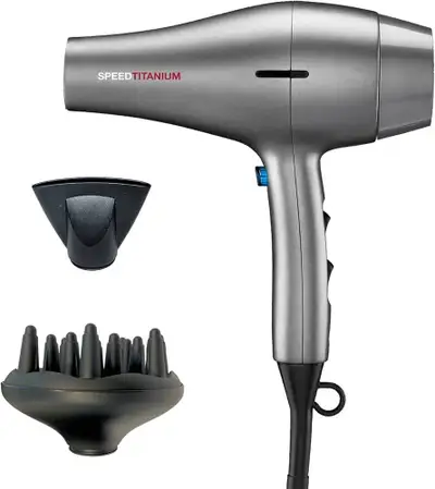 Brand new. Opened box Ionic Generator Eliminates Frizz, Powerful AC Motor with 6 Speed and Heat Sett...