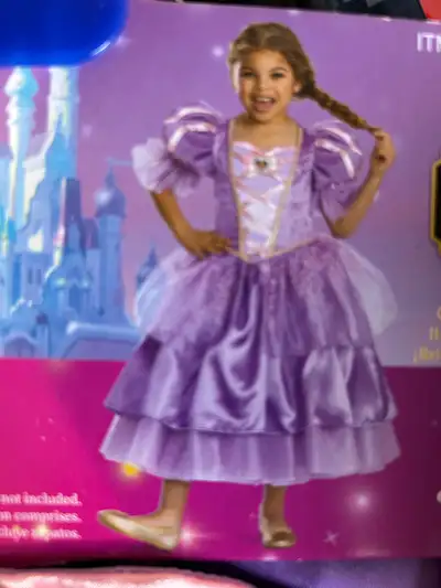 Brand New Disney Rapunzel Costume Girls Princess Dress, View more