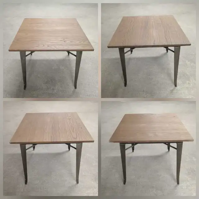 FDW Dining Table Heavy Duty Outdoor Metal Wood Bar Kitchen in Patio & Garden Furniture in City of Toronto - Image 3