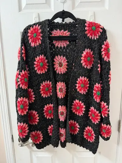 Crocheted cardigan, handmade in Turkey! $150 Bought and paid all the fees but I have not worn the ca...
