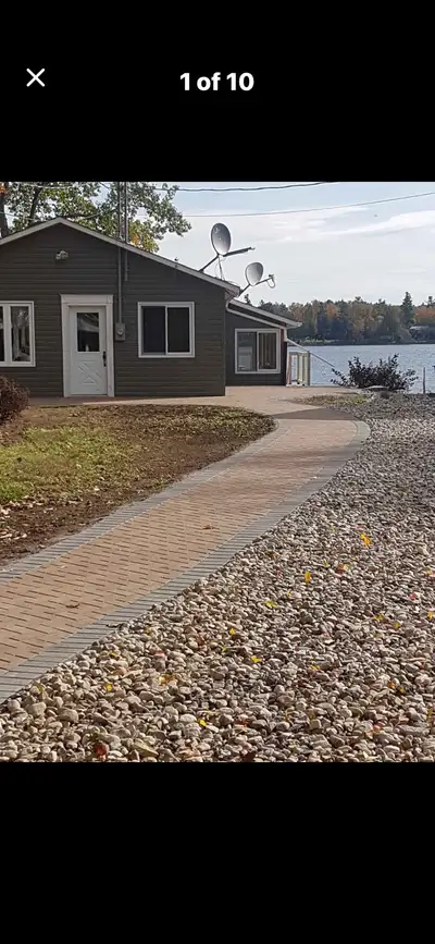 Nice water front home for rent on Mississippi Lake. 2 bedroom, one bath with a 2 car detached garage...