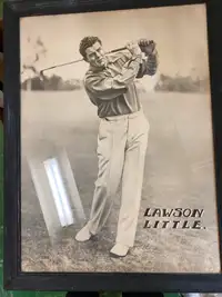 Vintage Lawson Little Golf Advertising Framed Poster