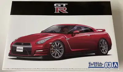 brand new Aoshima 1/24 Nissan R35 Skyline GT-R Pure Edition ‘14 model. Item is still sealed inside a...