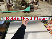 Porcelain Robin Hood Flour door push 