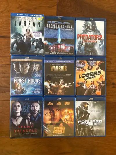 $7. Each Blu-ray movie for sale. Reindeer Games Blu-ray movie The losers Blu-ray + DVD movie Warrior...