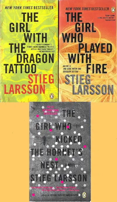 3 x STIEG LARSSON: Girl Dragon Tattoo / Played Fire / Hornet's, View more