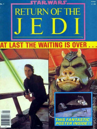 Star Wars Return of Jedi items: comic, magazines, books, records