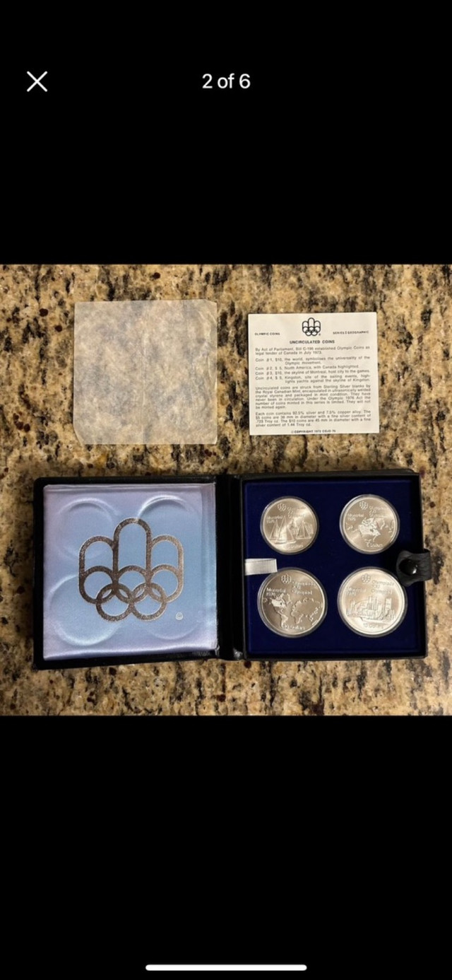 Montreal Olympic Silver Coins  in Arts & Collectibles in Hamilton - Image 2