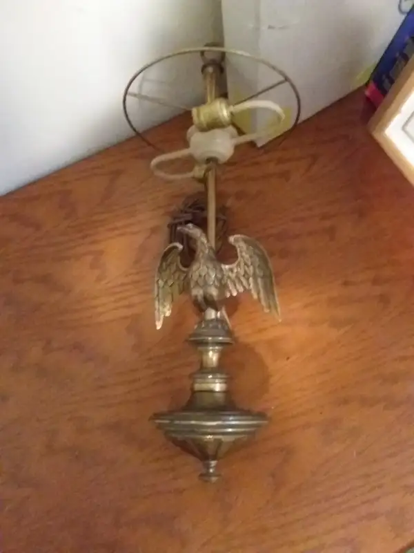 Vintage EGLE light chandelier fixture antique 1930s in Indoor Lighting & Fans in Kitchener / Waterloo - Image 7