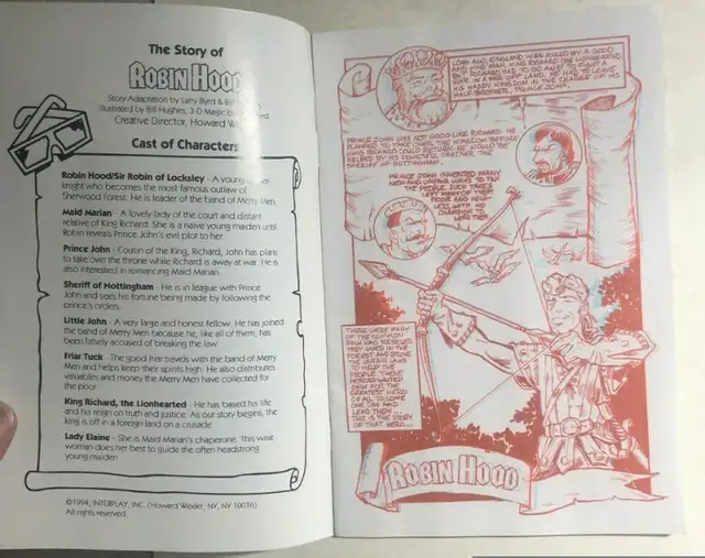 Vintage: '1994 3D Classics Comics' Wendy's63234779691651122