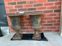 Cast iron urns