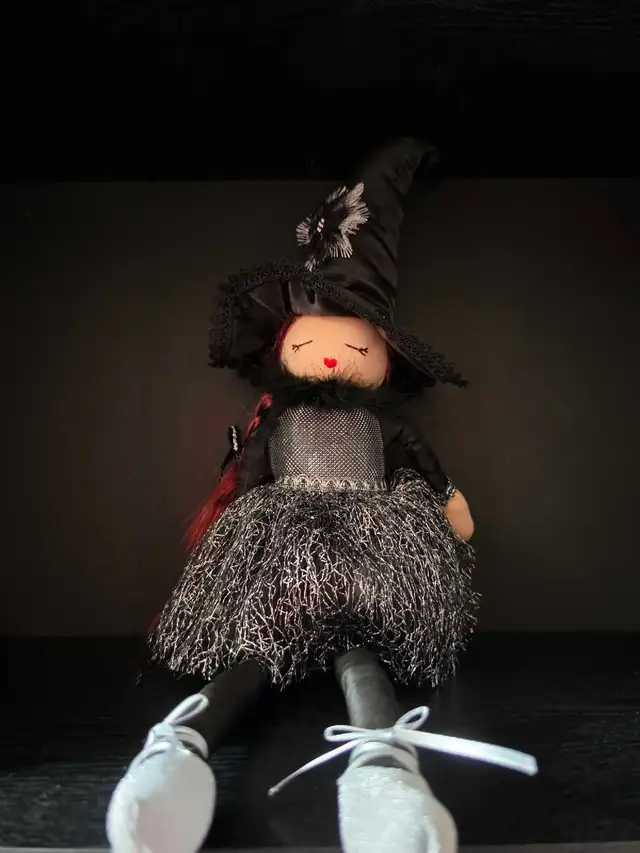 Sparkly Halloween Witch Doll