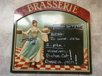 Wall decoration: Brasserie board from France + FREE gift