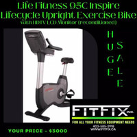 Life Fitness 95C Inspire Upright w/ 17” monitor (Reconditioned)