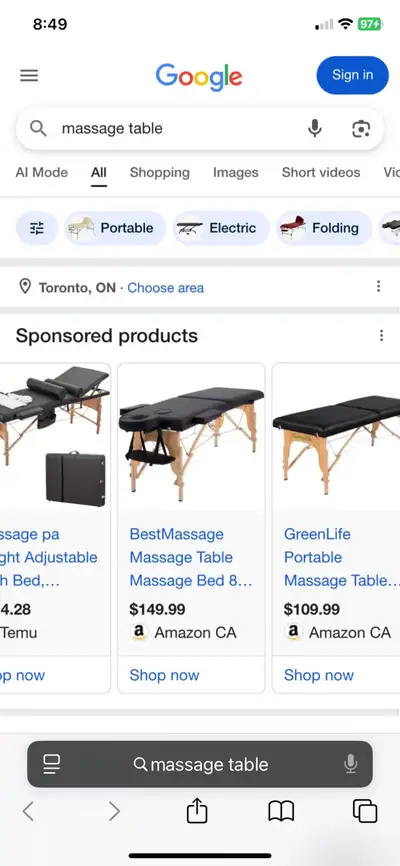 Massage table, View more