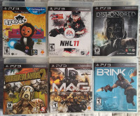 Various Sony PS3 games