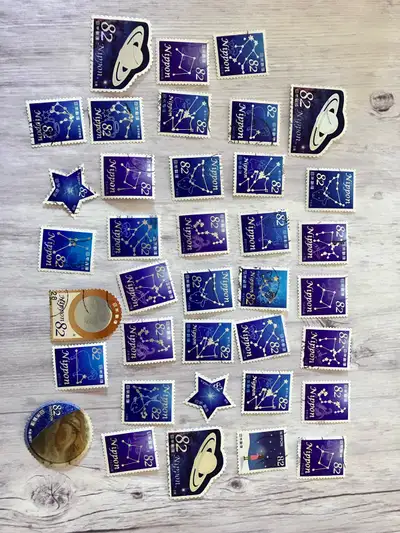 Nippon japan space themed postage Stamps, View more