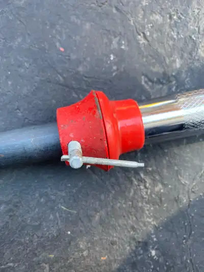 York Barbell 70” x 1” with 30 pounds of weights