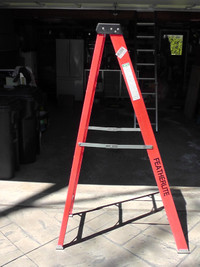 6-foot fiberglass step ladder