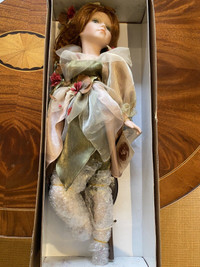 Porcelain doll flower fairy? New in box