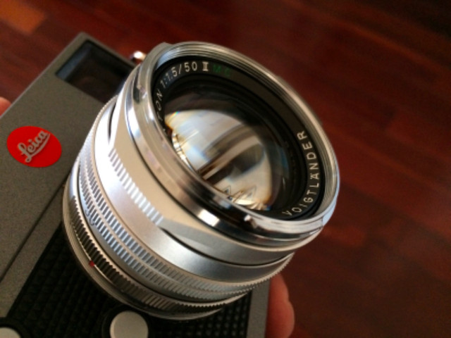 Voigtlander 50mm f1.5 Nokton Vintage Line II Asph for Leica M in Cameras & Camcorders in Calgary - Image 3