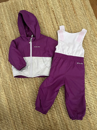 Columbia toddler 2 piece snowsuit purple 2T 
