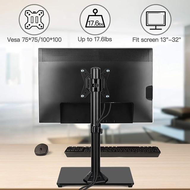 Swivel Universal Single Monitor Stand in Monitors in Oshawa / Durham Region - Image 3