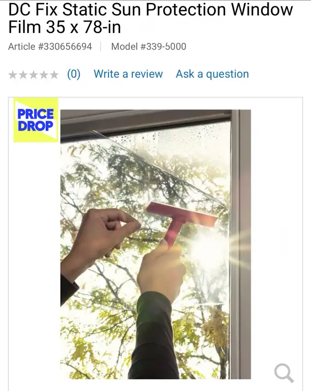 NEW STATIC CLING WINDOW FILM LIGHT GREY