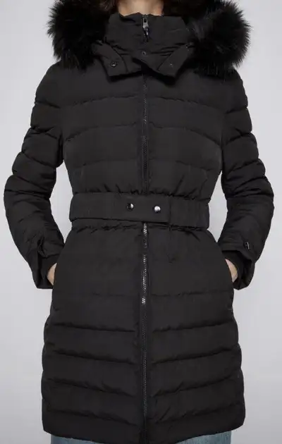 Zara duvet manteau down parka puffer coat jacket aritzia h&m fur, View more