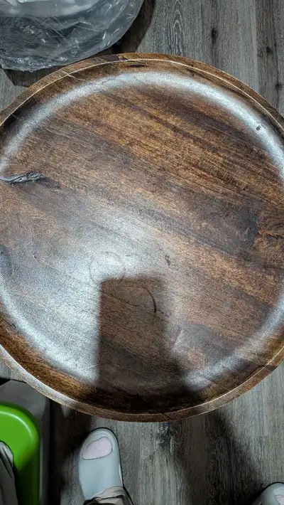 Elevate your living space with this charming wood accent table, perfect as a side table or a decorat...