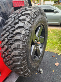 BF Goodrich mud-terrainLT 255/75R17 5 tires and rims