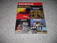 Honda Vintage Generators Original Brochure
