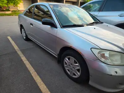 2005 Civic DX Coupe Manual transmission 315,735 kms Active status. Fun to drive and amazing on gas!...