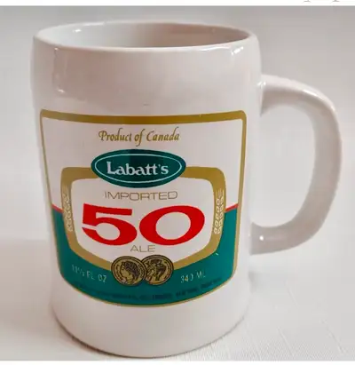 Vintage Labatt's 50 Ale Beer 5" Tall Stoneware Stein Rare! NEW! Perfect condition Very cool Labatt's...