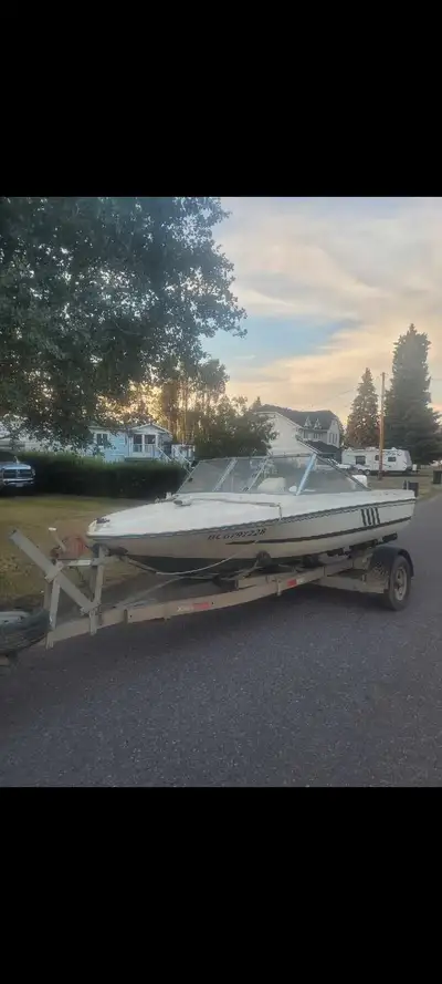 15ft Lake boat on a EZ loader trailer. Has a 1981 50hp johnson with electric trim. Comes with 4hp jo...