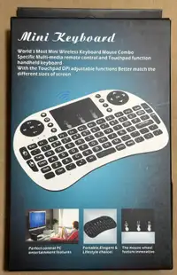 Mini keyboard mouse pad remote wireless 