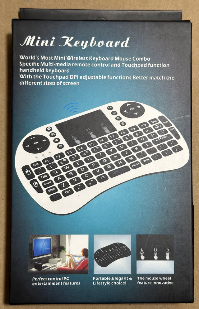 Mini keyboard mouse pad remote wireless  in Mice, Keyboards & Webcams in Calgary