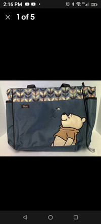 Winnie the Pooh lined bag