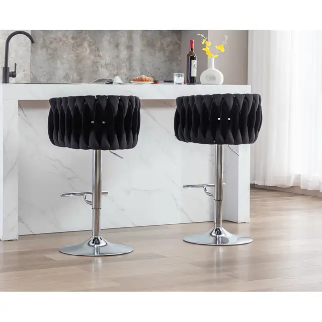 Beautiful modern velvet Bar chair and dining chair Chrome legs in Chairs & Recliners in Markham / York Region - Image 11