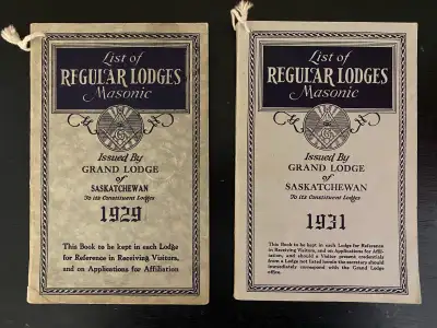 Vintage Masonic Books - Grand Lodge of Saskatchewan, View more