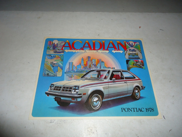 1978 PONTIAC ACADIAN SALES BROCHURE. CAN MAIL IN CANADA in Arts & Collectibles in Belleville
