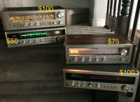 Quality vintage stereo receivers, $50-100