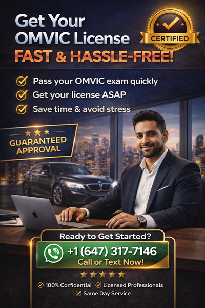 OMVIC Exam Help Get LICENSE – Pass First Try Ontario, View more