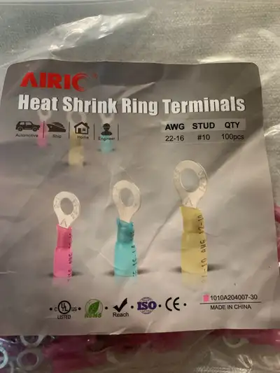 AIRIC Heat Shrink Ring Terminals, View more