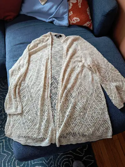 Ladies knit cardigan, size1X, View more