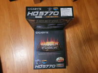 2 x Gigabyte HD 5770 Super Over Clock Video Cards - Brand New!